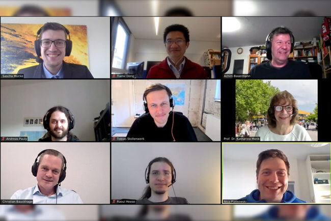 Scientists from ML2R, Fraunhofer ITWM, and DLR attended the ML2R Symposium on Quantum Machine Learning. Scientists from ML2R, Fraunhofer ITWM, and DLR attended the ML2R Symposium on Quantum Machine Learning.