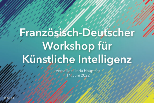 Mit einem gemeinsamen Präsenz-Workshop am 14. Juni vertiefen das Netzwerk deutscher KI-Kompetenzzentren und das Französische KI-Forschungsnetzwerk die bilaterale Zusammenarbeit im Forschungsfeld Künstlicher Intelligenz. Die Veranstaltung im Inria-Hauptsitz nahe Versailles wurde durch die Koordinatorinnen der deutsch-französischen KI-Zusammenarbeit, Katharina Morik und Isabelle Herlin, organisiert. Mit einem gemeinsamen Präsenz-Workshop am 14. Juni vertiefen das Netzwerk deutscher KI-Kompetenzzentren und das Französische KI-Forschungsnetzwerk die bilaterale Zusammenarbeit im Forschungsfeld Künstlicher Intelligenz. Die Veranstaltung im Inria-Hauptsitz nahe Versailles wurde durch die Koordinatorinnen der deutsch-französischen KI-Zusammenarbeit, Katharina Morik und Isabelle Herlin, organisiert.