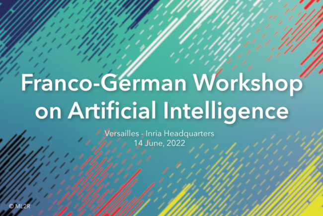 With a joint in-person workshop on June 14, the Network of German AI Competence Centers and the French AI Research Network deepen their bilateral cooperation in the research field of Artificial Intelligence. The event at the Inria headquarters near Versailles was organized by the coordinators of the Franco-German AI cooperation, Katharina Morik and Isabelle Herlin. With a joint in-person workshop on June 14, the Network of German AI Competence Centers and the French AI Research Network deepen their bilateral cooperation in the research field of Artificial Intelligence. The event at the Inria headquarters near Versailles was organized by the coordinators of the Franco-German AI cooperation, Katharina Morik and Isabelle Herlin.