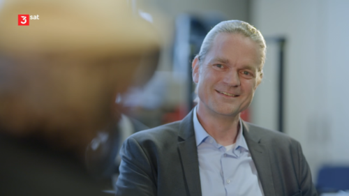 Bauckhage talks about AI and his vision for the future. Picture: © 3Sat